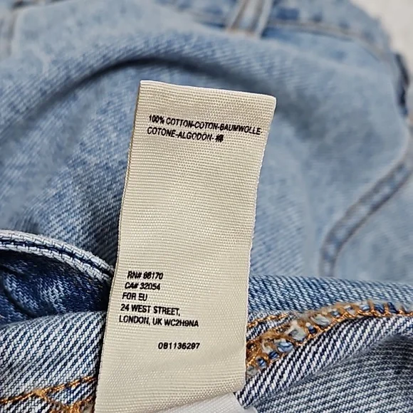 NWT Size 24 Free People Parker Denim Wrap Skirt Mini Skirt Surf's Up - Picture 12 of 12